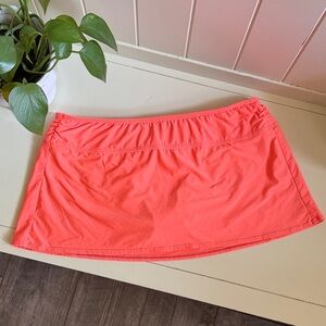 Coral Athletic Swim Skirt